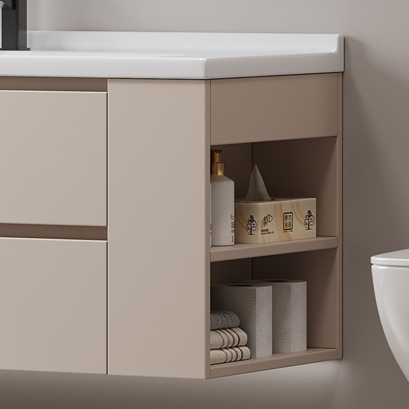 armoire de salle de bain légère et luxueuse