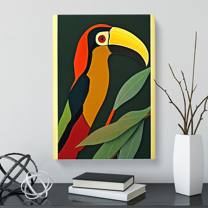 Toucan Abstract Vol.1 - Wrapped Canvas, 76cm H x 50cm W x 3cm D