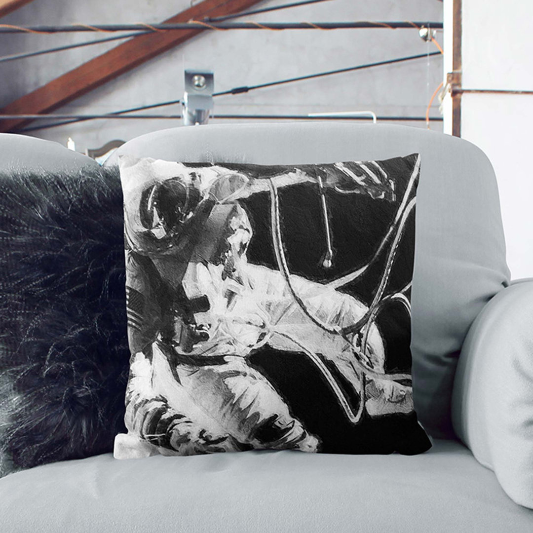 Astronaut in Zero Gravity Cushion with Filling