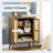 Sideboard Buffet Cabinet With Rattan Doors
