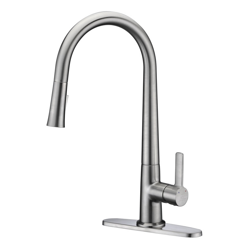 ANZZI Orbital Series Pull Down Kitchen Faucet, Brushed Nickel
