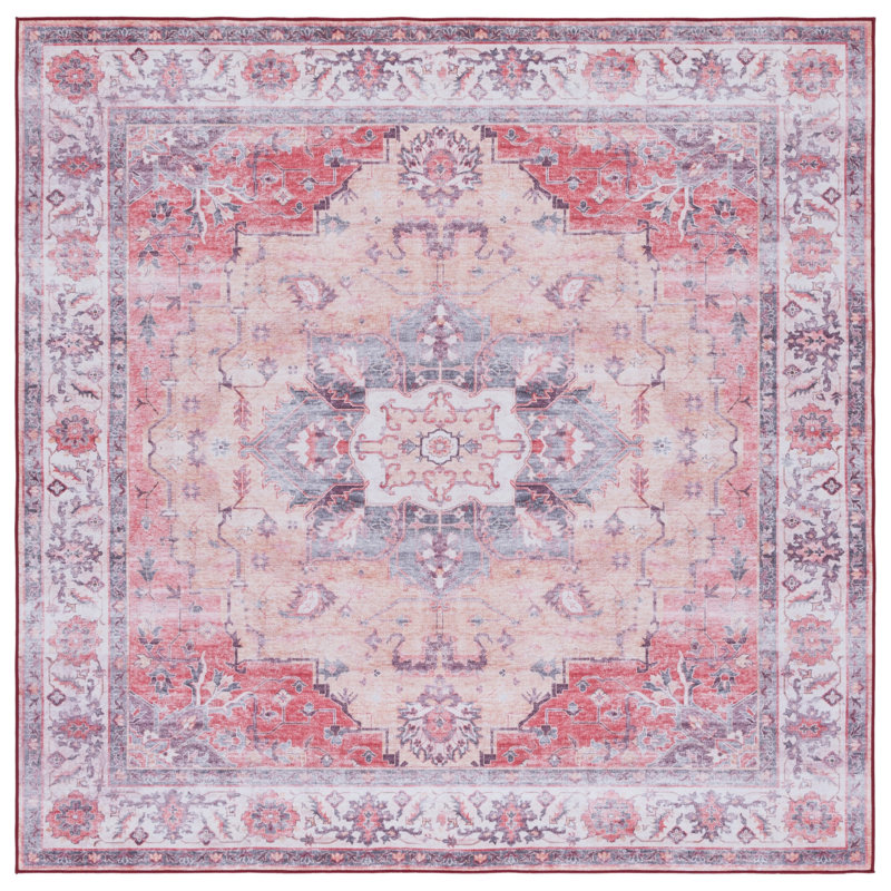Tucson Performance Machine Washable Oriental Rug, Square 6'