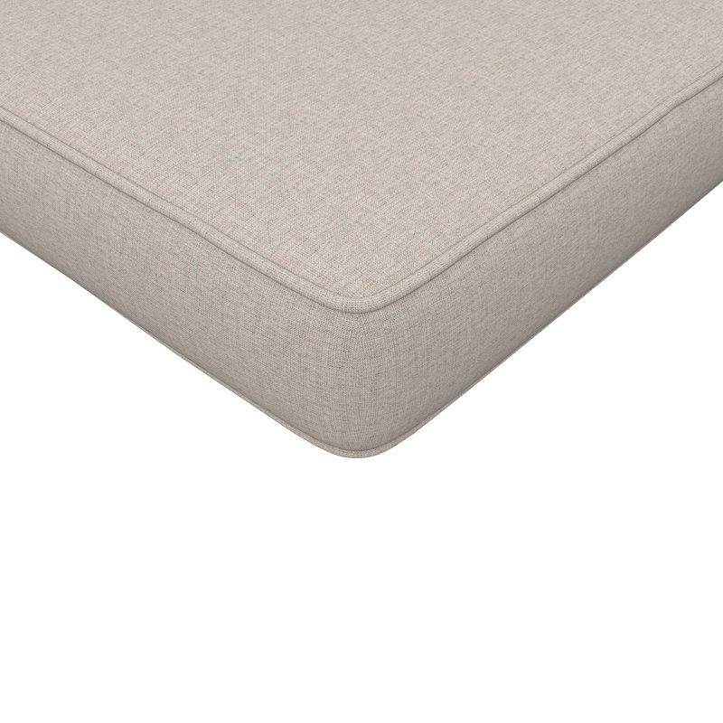 Wayfair Custom Outdoor Dining Chair Cushion With Sunbrella Fabric, 18" W x 18" D, Sunbrella® Cast Silver