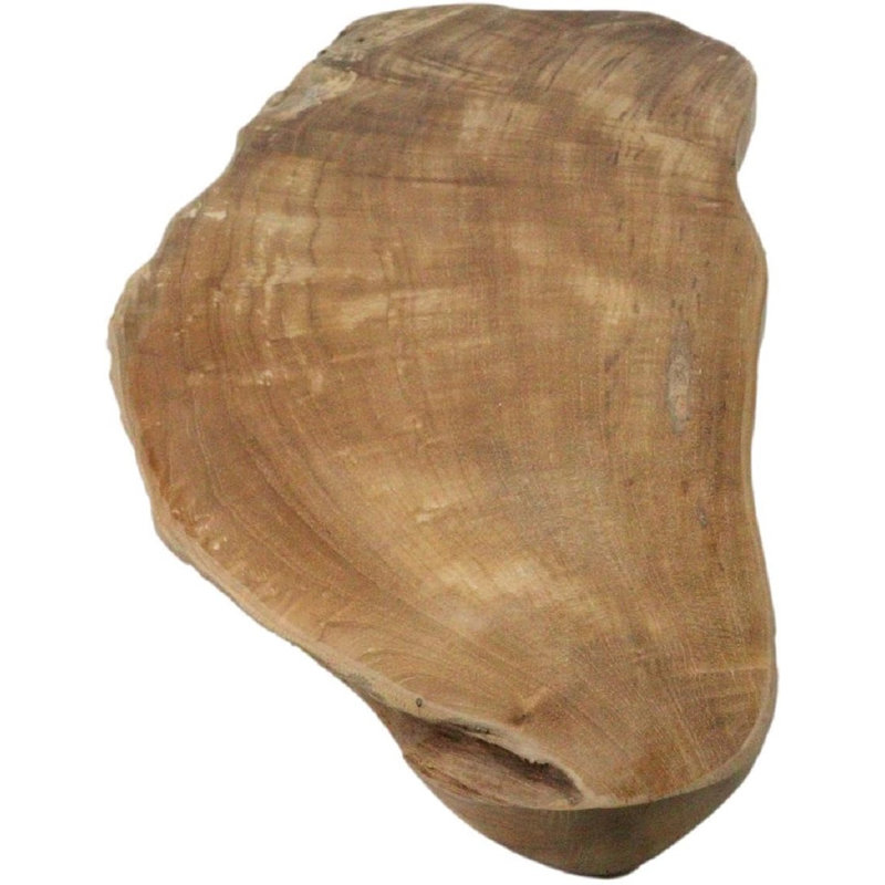 Planche à fromage bohémienne rustique en bois de teck de forme irrégulière