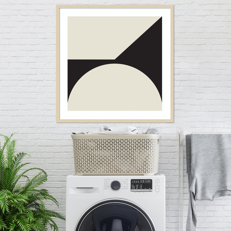 Minimal Max Mod I by The Creative Bunch Studio, Black Framed, 33.25" H x 33.25" W x 0.8" D