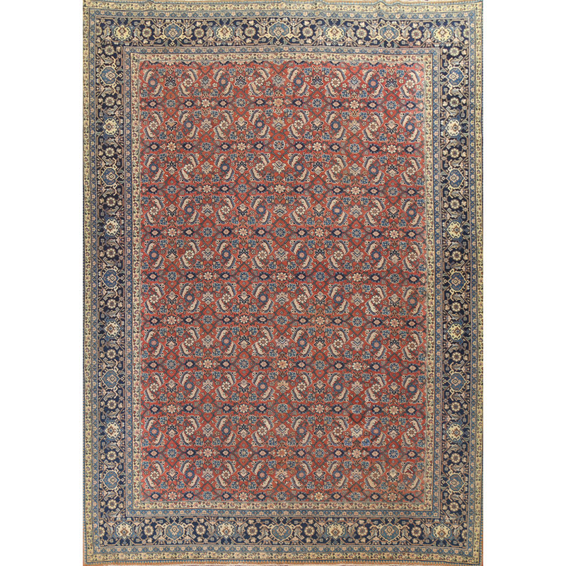 One-of-a-Kind 9'3" X 12'5" Wool Area Rug in Red
