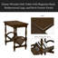 Table d'appoint en bois classique avec porte-revues, pieds en bois d'hévéa et finition en placage de bouleau-1968843997