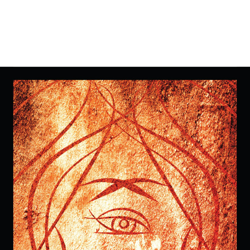 Femme abstraite - reproduction encadrée, Rouge