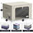 Large Storage Box Foldable with Window & Handles 2 Pack in Beige