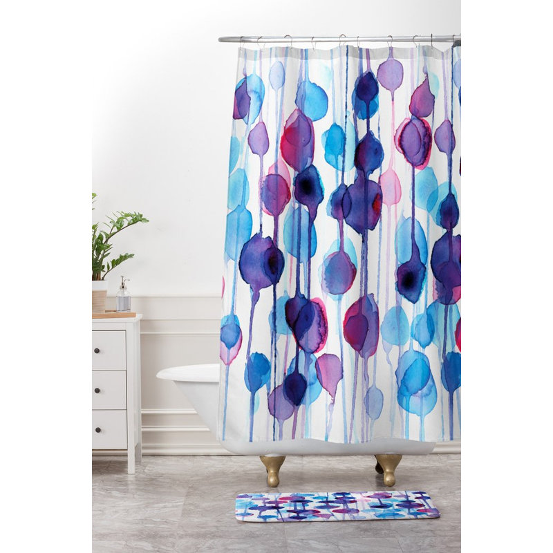 Tapis pour salle de bain abstract aquarelle