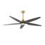 Chanille 5-Blade Solid Wood Ceiling Fan with LED Light and Remote Control-1492052470-1492052468-1492052466