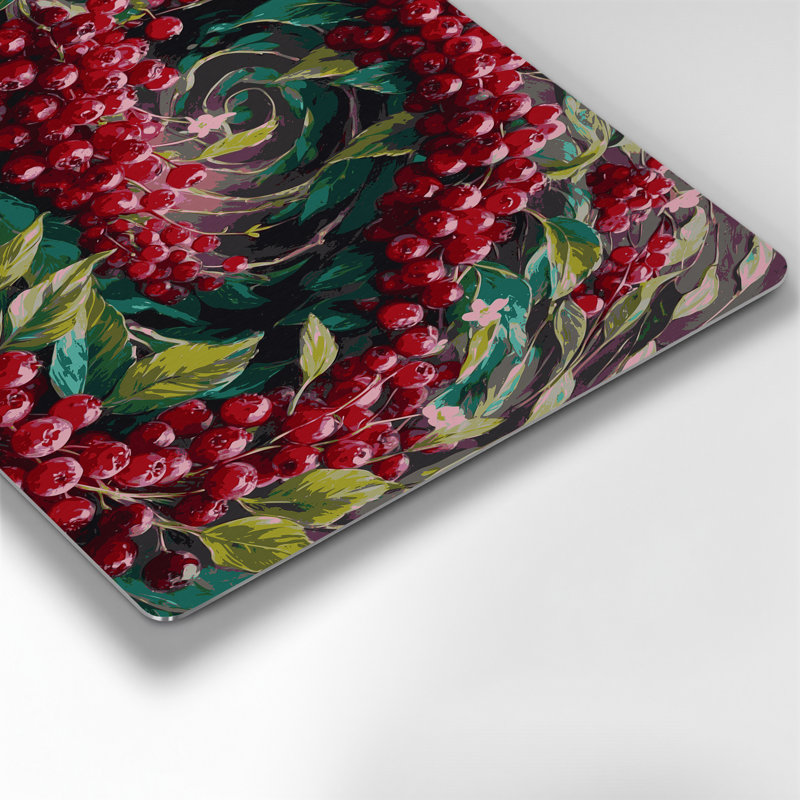 Art mural en métal «Fruit Lingonberry», H 11 po x l 14 po