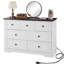 Commode de chambre à coucher à 7 tiroirs Farmhouse, commode haute en bois, rangement pour garde-robe de chambre à coucher-1100108677
