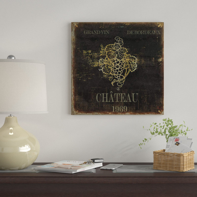 « vino i », impression sur toile, H 26 po x l 26 po x P 1,5 po