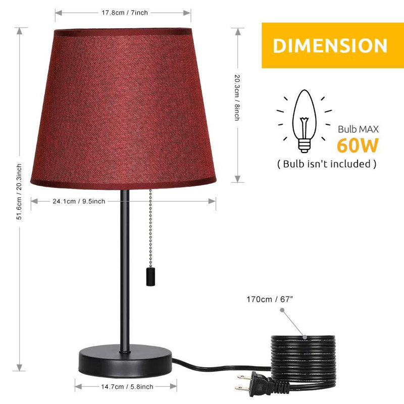 Allrud Metal Table Lamp