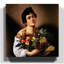 Boy with a Basket of Fruit by Caravaggio - Wrapped Canvas - Framed Print-19089637