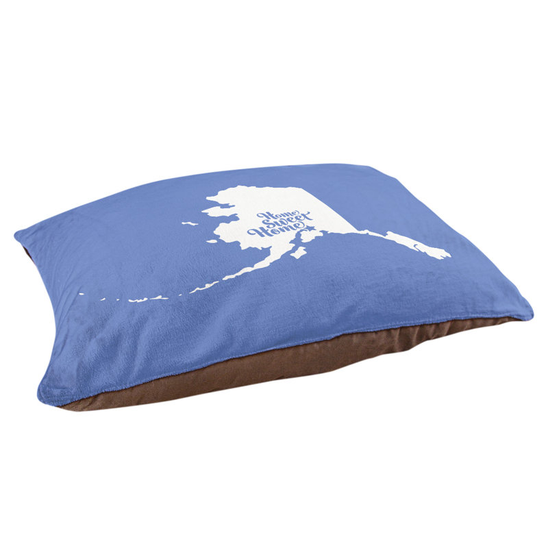 Coussin intérieur pour chien d’intérieur doux ancrage, Petit (l 28 po x P 18 po x H 6 po), Bleu