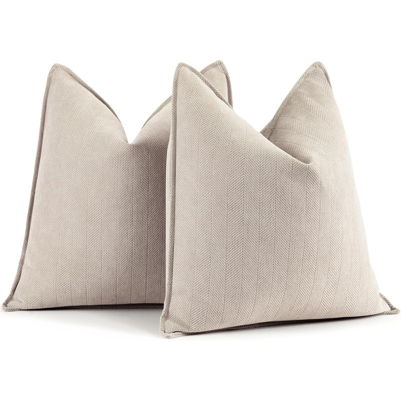 Rectangular Pillow Cover, Beige