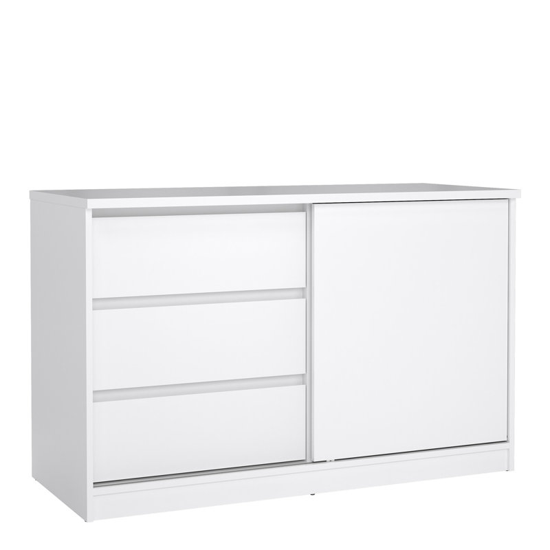 Raffo 118.9cm Sideboard, White High Gloss