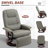 Faux Leather Manual Recliner,wood-18842067