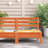 Ophelia & Co. Patio Sofa Armless Wax Brown Solid Wood Pine-1925535452
