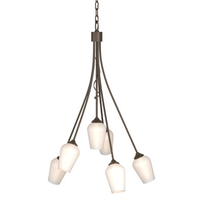 Lustre géométrique à 6 lumières Flora