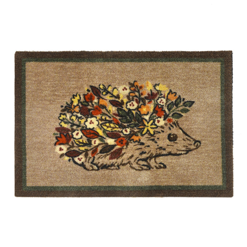 Nylon My Floral Hedgehog Indoor Mat