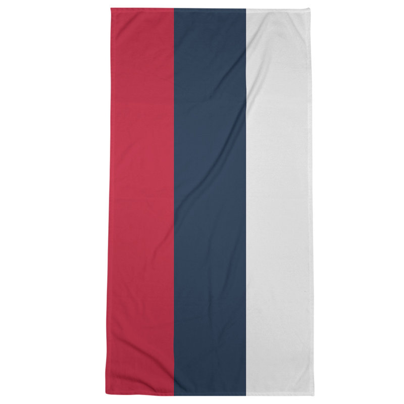 Microfiber Bath Towel, Tennessee Red Football Light Red/Navy/Off White