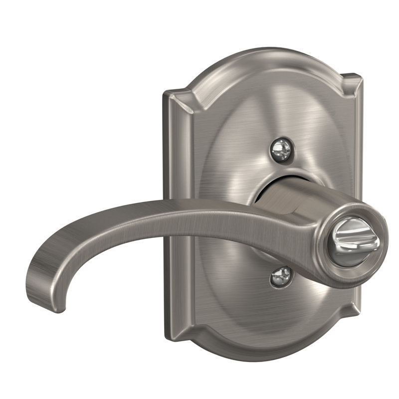 Whitney Keyed (Entry) Lever with Camelot Trim, Keyed Alike, Yes, Satin Nickel