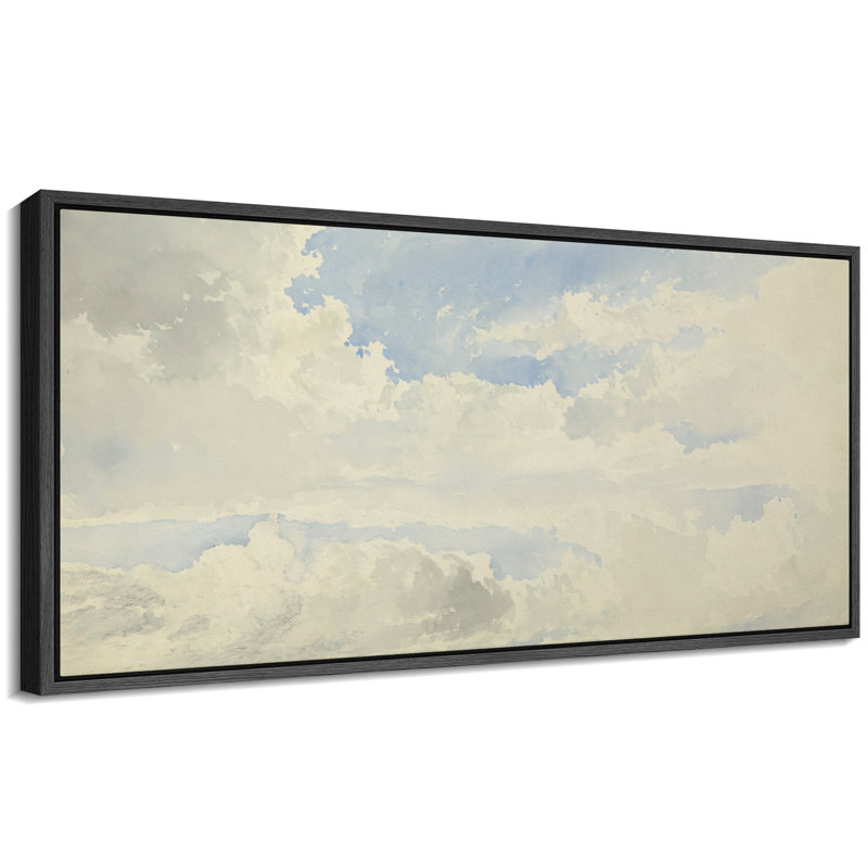 Ensoleillé, ciel bleu ensoleillé, nuages, images murales estivales relaxantes, impression numérique sur toile giclée sur toile