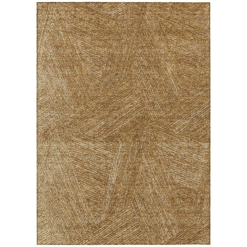 Terra Gold Washable Indoor-Outdoor Rug - , 3' x 5'