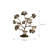 13.39'' H Gingko Tree Tealight Holder for Christmas Table Decor, Elegant Aluminum Home & Holiday Accent