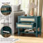 Table de chevet étroite en rotin avec 2 tiroirs et tablette de rangement Boho-215888413