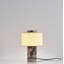 Ensemble de 2 lampes de table en marbre naturel sans fil, à intensité variable, à intensité variable, 3 lumières à DEL avec abat-jour en lin pour bureau de table de chevet