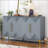Unique Features of a Four-Door Cabinet with Two-Tone Triangular Pattern Doors-63045508