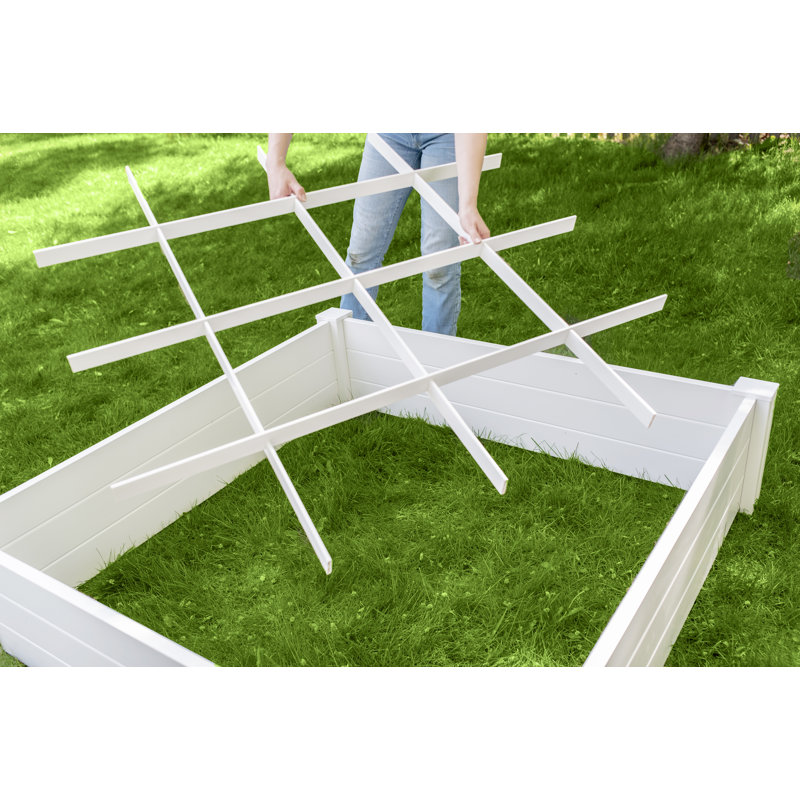 Wellinhall Raised Garden Bed, 11" H x 48" W x 48" D