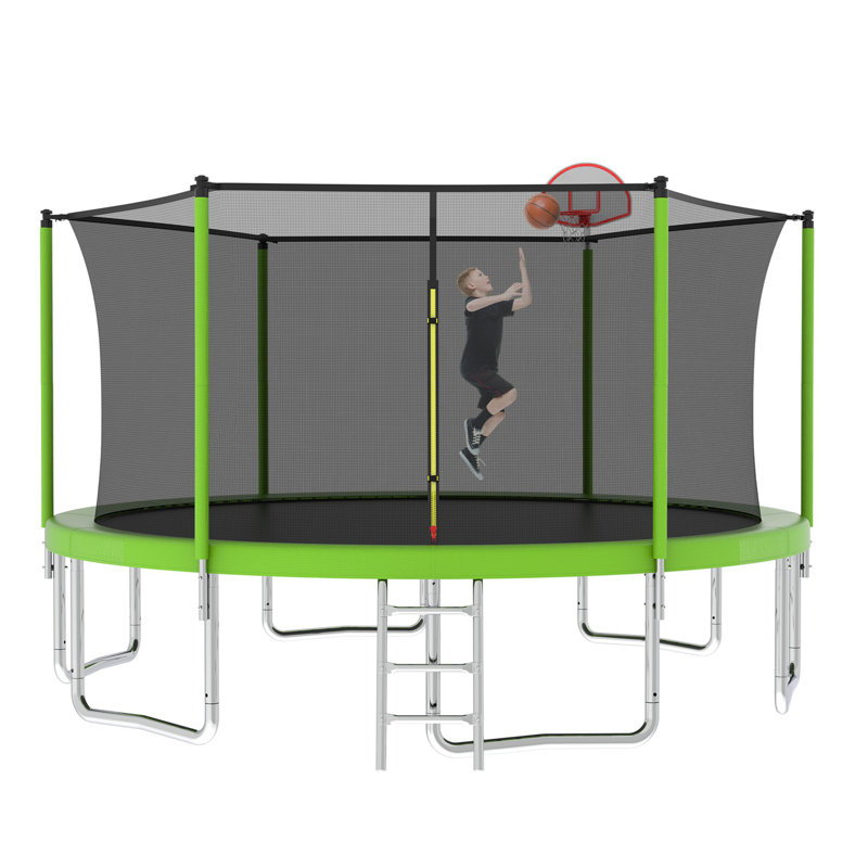 Trampoline pour enfants, Vert, Vert