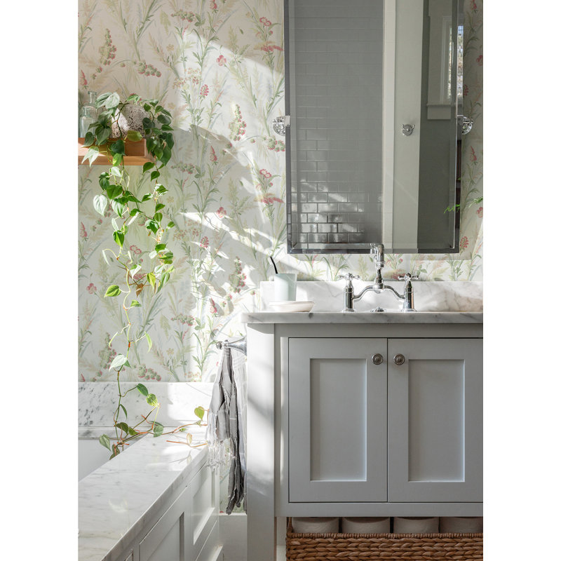 Rouleau de fleurs Andry, Vert