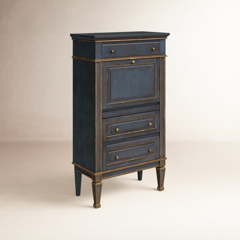 Chubbuck Armoire Desk, Blue