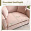 Fauteuil d'appoint surdimensionné de 47 po de large avec siège profond et coussin de taille (ensemble de 2)-1632869840