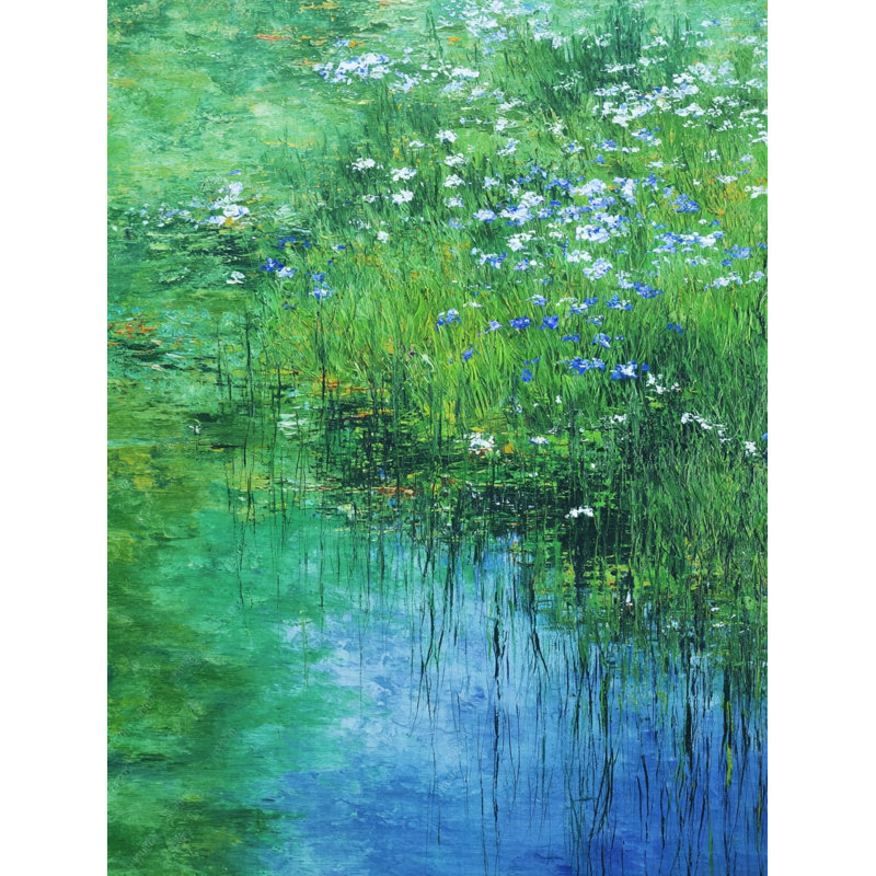 Misty Blossoms Wrapped Canvas Wall Art, 30"W x 40"H x 1.5"D