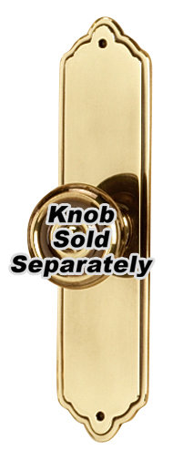 Contemporary Metal Knob Backplate, Polished Antique