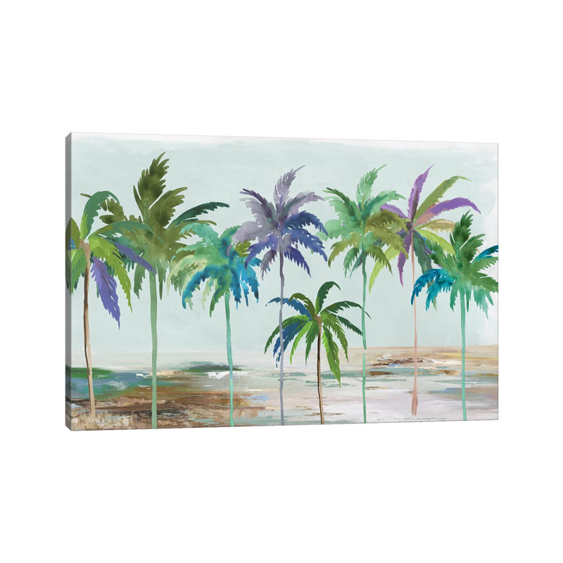 «Tropical Dream» par Asia Jensen, reproduction d'art sur toile tendue, H 26 po x l 40 po x 1,5 po