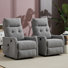 25" W Power Lift Chair Recliners Infinite Position With Heat And 8 Point Massage (set Of 2)