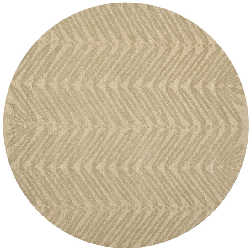 Tapis en laine / viscose touffeté à la main Geraro Martha Stewart, Rond 6 pi