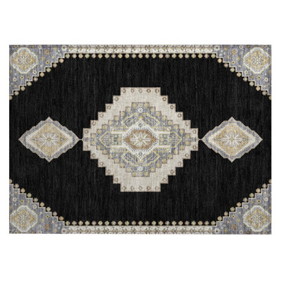Tapis intérieur / extérieur lavable à la machine Chayden ACN1014
