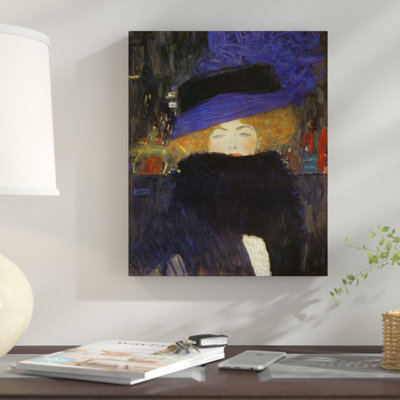 " Lady With Hat And Featherboa 1909 " by Gustav Klimt