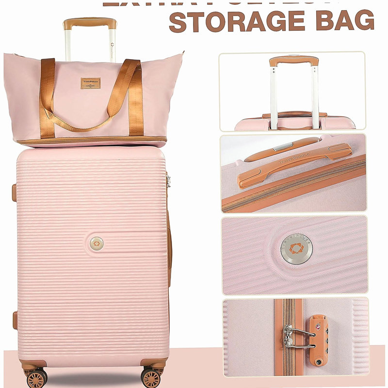 Ensemble de 6 valises rigides Hardshell avec valise rigide à roulettes TSA