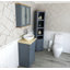 Slimline Compact 515mm Free-Standing Cloakroom Vanity Unit-1521238194