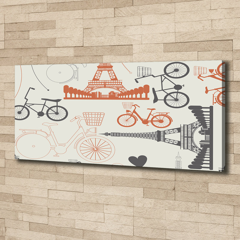 France Symbols - Wrapped Canvas Print